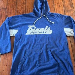 NY GIANTS BLUE VINTAGE HOODIE